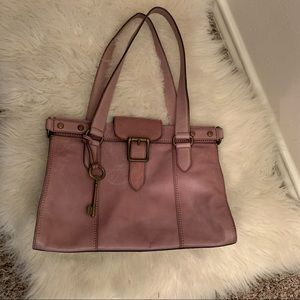 Fossil lavender/dusty rose purse